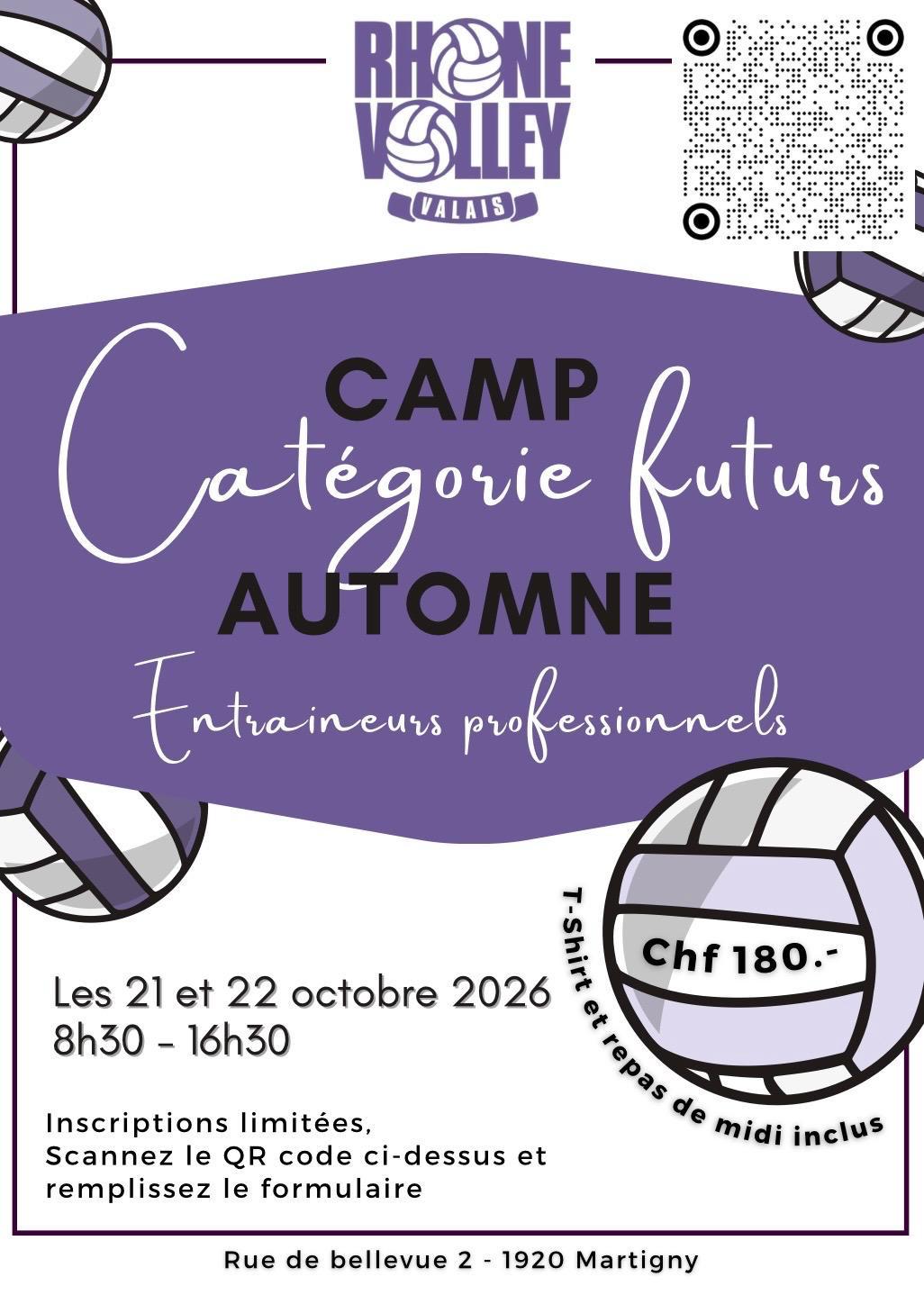 Affiche camp d'automne